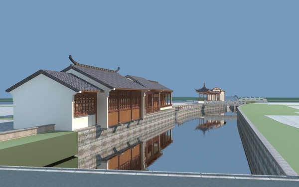 3d chinese - Chinese style architecture 016 by papandenis